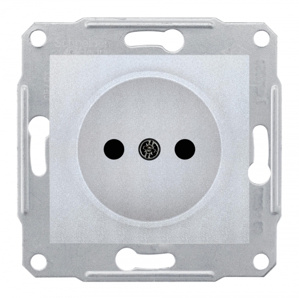 Schneider Electric SDN2900160 Розетка б/з б/ш, алюм.