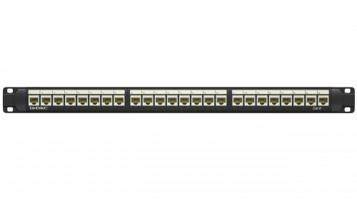 DKC RN6PPU24 Патч-панель 19",1U,CAT6, 24 модуля RJ45, неэкранированная