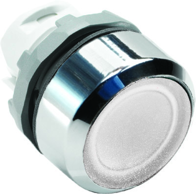 ABB 1SFA611101R2105 Кнопка MP2-21W белая (только корпус) с фиксацией с подсветкой