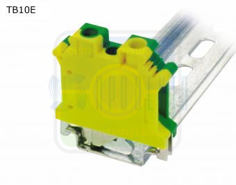 Провенто TB10E Клемма винтовая проходная 2 контакта 10 мм2, заземляющая