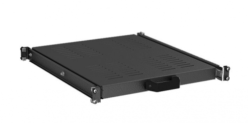 DKC R5REIT68100B Полка 1U выдвижная перфорированная, глубина 685мм для напольных 19" IT-корпусов ДКС серии CQE, RAL90