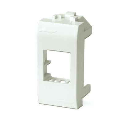 DKC 75608S Адаптер для информационных разъемов SIEMON, слоновая кость, 1мод.