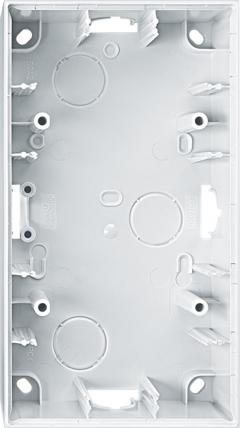 Schneider Electric MTN524219 MERTEN КОРПУС для открытого монтажа 2 поста, ПОЛ.БЕЛЫЙ,SM