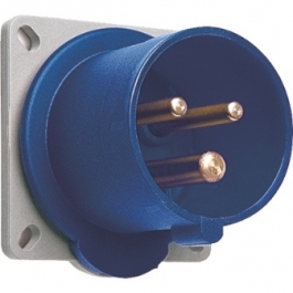 ABB 2CMA193434R1000 Вилка панельная с прямым фланцем 232BU6, 32A, 2P+E, IP44, 6ч