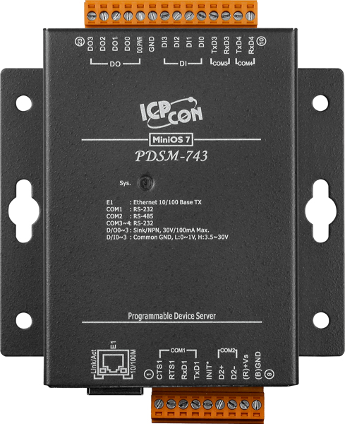ICP DAS Сервер PDSM-743 CR PDS-743 CR with Metal Case