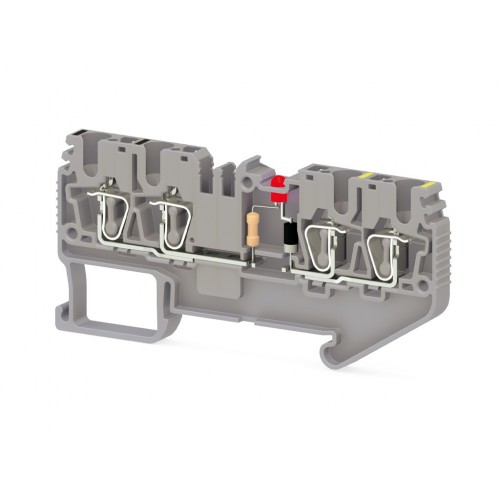 KLEMSAN 311189 Пружинная клемма серии SRD 2,5CLD-48VAC (Серый)