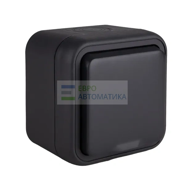 EKF BT1-SOA-111 Розетка, одноместная, ОП, винтовые клеммы антрацит, Бронто EKF