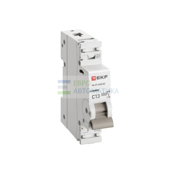 EKF M63DC6113C Автоматический выключатель ВА 47-63N DC 1P 13А (C) 6kA PROXIMA EKF