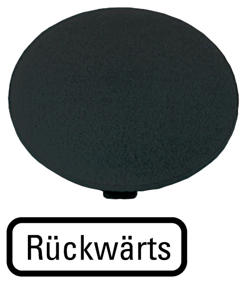 Кнопочный шильдик , черный , грибовидный, REVERSE (M22-XDP-S-D16)