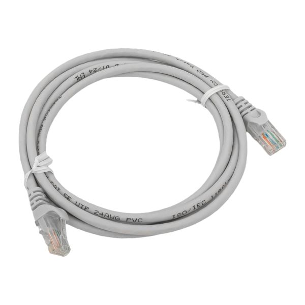 EKF TRP-5EUTP-PVC-2M-GY Патч-корд TERACOM PRO Cat.5E неэкранированный UTP оболочка PVC серый (2,0м)