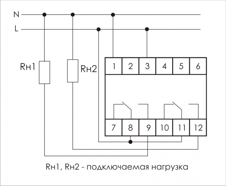 Схема подключения реле времени на дин рейку схема