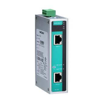 MOXA Инжектор INJ-24A-T IEEE802.3af/at PoE injector, Gigabit LAN, maximum output of 60W, input 20~60 VDC, t:-40/+75