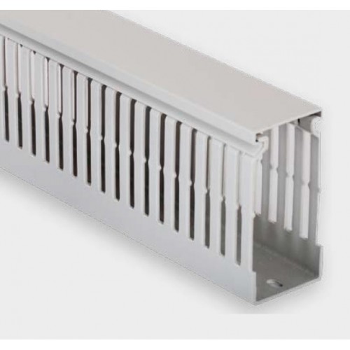 KLEMSAN 540070 KHF 4060; Перфорированный безгалогенный короб с крышкой, 40x60 HF LOW SMOKE