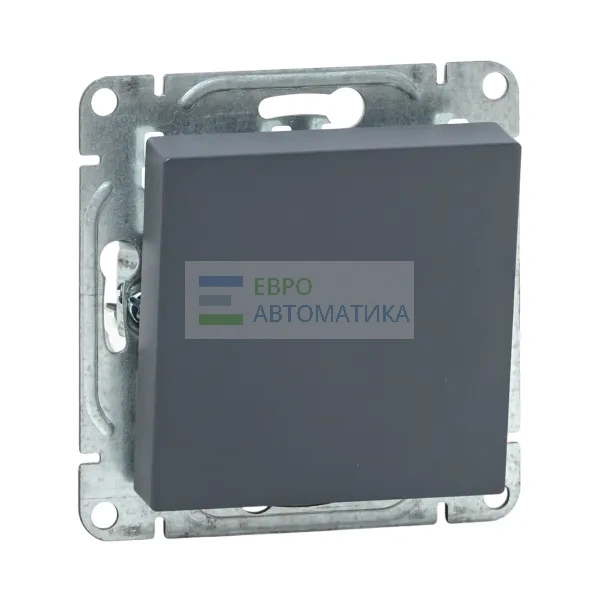 EKF UP1-SWG-13 Механизм выключателя, одноклавишный, кнопочный, графит Эпика EKF
