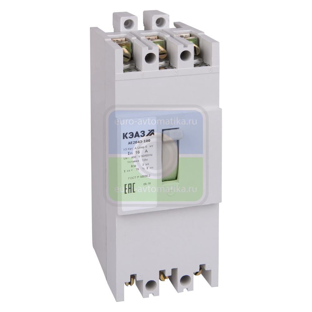 КЭАЗ 104504 Выключатель автоматический АЕ2056М-32Р-100А-10Iн-400AC-НР110AC/DC-У3-КЭАЗ КЭАЗ 104504 Выключатель автоматический АЕ2056М-32Р-100А-10Iн-400AC-НР110AC/DC-У3-КЭАЗ