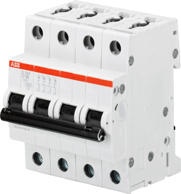 ABB Автомат.выкл-ль 4-полюсной S204M D1.6 (2CDS274001R0971)