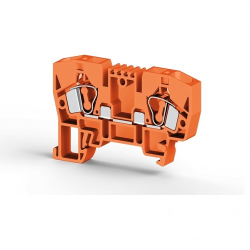 KLEMSAN 306247 Клеммник пружинный 6мм.кв. (оранжевый); YBK6