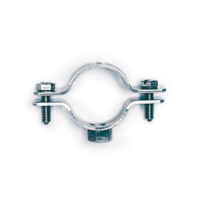 DKC 6040-P01 Хомут стальной 1" (30-36 мм) с приварной гайкой М8, оцинкованный