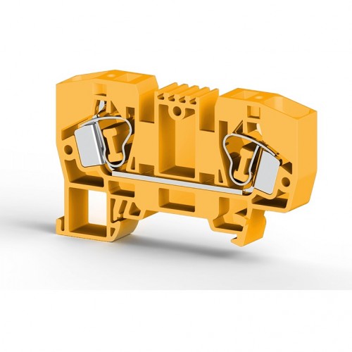 KLEMSAN 306253 Клеммник пружинный 10мм.кв. (желтый); YBK10