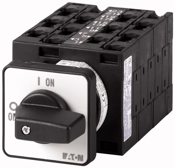 Переключатель включения/выключения, 12-полюсн., 32 A, 90 °, Монтаж (T3-6-8348/E)