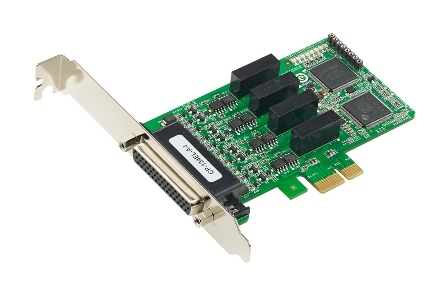MOXA Плата CP-134EL-A-I w/o cable 4 Port PCIe Board, w/ o Cable, low profile, RS-422/485, w/ Surge, w/ Isolation