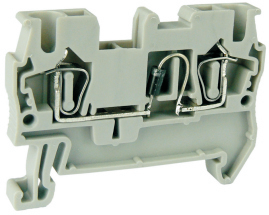 UPUN 421088 Клемма пружинная двухуровневая земля/нейтраль UJ5-2.5/2-2/L-N