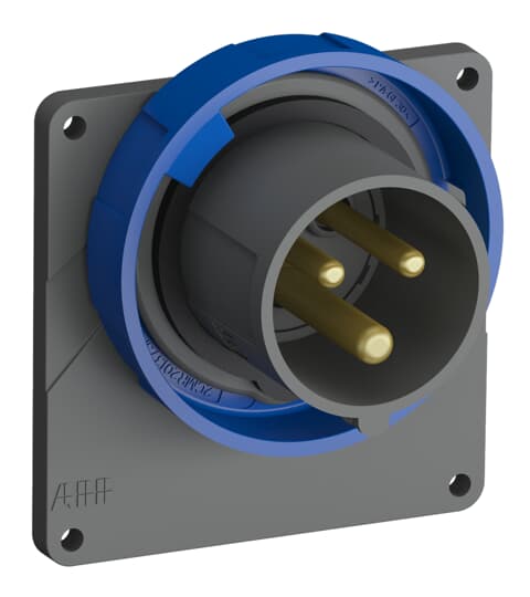 ABB 2CMA101259R1000 Вилка с прямым фланцем Easy&Safe 216EBU6W,16A,2P+E,IP67,6ч