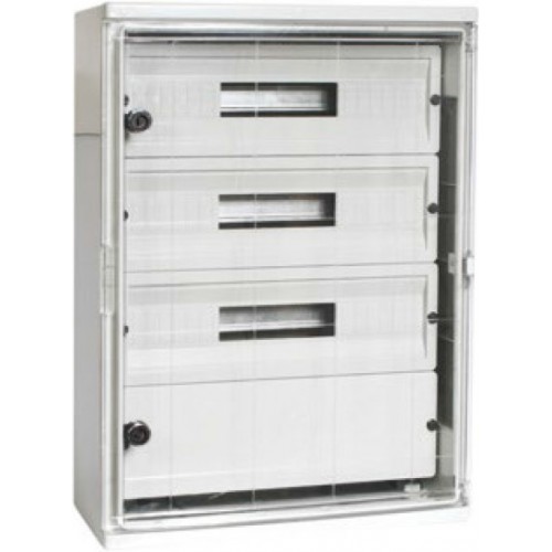 KLEMSAN 690153 Распределительный корпус с непрозрачной дверцей и с цоколем - АБС пластик KDTC 3550 IP65 Halogen Free