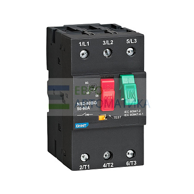 CHINT 599663 Авт. выкл. защиты двигателя NS2-80BG 56А-80А (R)