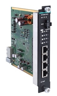MOXA Модуль IM-G7000A-4PoE Gigabit PoE+ Ethernet interface module with 4 10/100/1000BaseT(X) PoE+ ports, RJ45 connectors, t: 0/60
