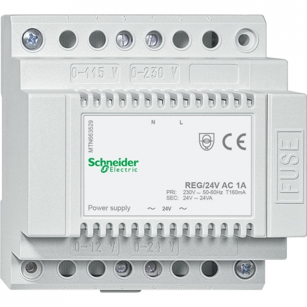 Schneider Electric MTN663529 ИСТОЧНИК ПИТАНИЯ REG, AC 24 В/ 1А