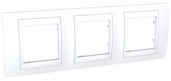 Schneider Electric MGU6.006.18 UNICA ХАМЕЛЕОН РАМКА 3-постовая, горизонтальная, БЕЛЫЙ
