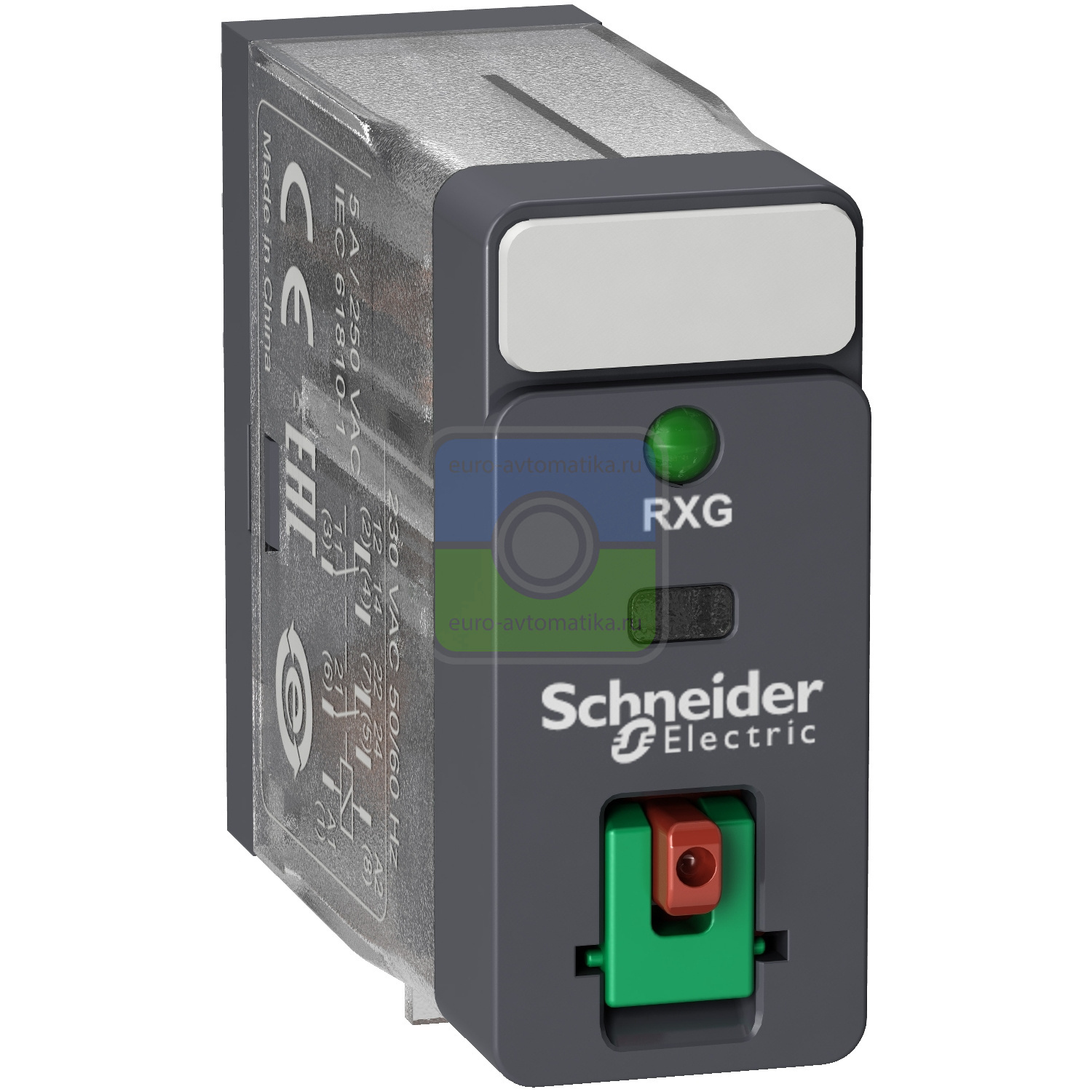 Schneider Electric RXG22M7 РЕЛЕ ПРОМЕЖУТ.,5А, 2С/О,~220В, КН. + LED