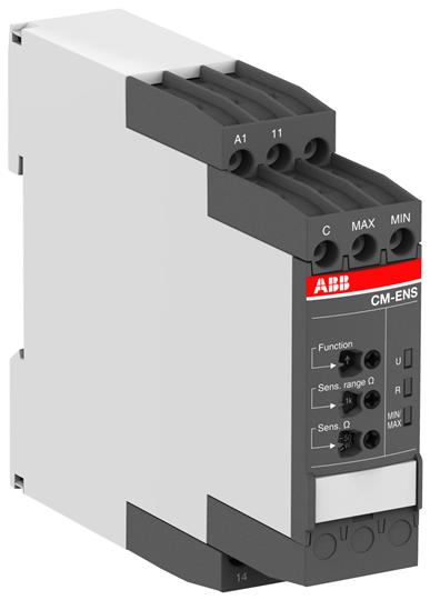 ABB 1SVR740850R2100 Реле контроля уровня жидкости CM-ENS.13P, слив (чувствит. 5- 100кОм) 110-130В АС, 220-240В АС, 1ПК, пруж. заж.