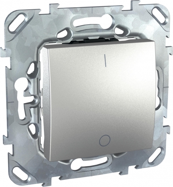 Schneider Electric MGU5.262.30ZD UNICA TOP ВЫКЛЮЧАТЕЛЬ 1-клавиш,двухпол,инд,винт клеммы,сх.2,16А,250В, АЛЮМИНИЙ