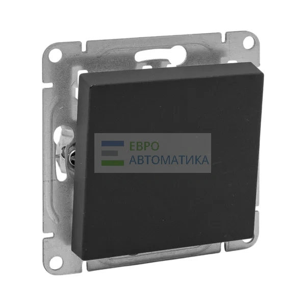 EKF UP1-SWB-10-DP Механизм выключателя, одноклавишный, двухполюсный, чёрный Эпика EKF