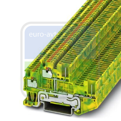 Phoenix contact 3212455 PTTB 1,5/S/2P-PE Двухъярусная заземляющая клемма