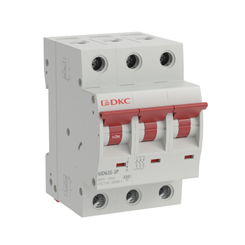 DKC MD63S-3PC16 Автоматический выключатель модульный YON max типа MD63S, 4,5кА, 3 полюса, хар-ка C, 16А