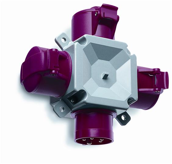 ABB 2CMA168124R1000 Адаптер 3-лучевой 416T6, 16A, 3P+N+E, IP44