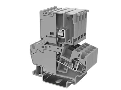 DEGSON 11030000324 WSF4-TA-01P-13-00A(H), Клемма пружинная под предохранитель, 4 мм.кв., "домиком", черный, шт