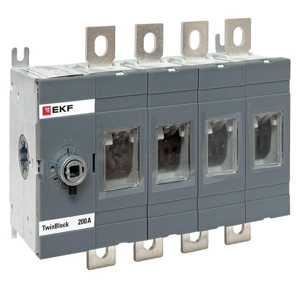 EKF tb-s-200-4p Рубильник 200A 4P без рукоятки управления TwinBlock EKF