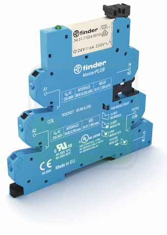 396102400060 - Интерфейсный модуль (сборка 34.51.7.024.0010 + 93.66.0.240), электромеханические реле, серия MasterPLUS; 1CO 6A; питание 24-240В AC/DC; категория защиты IP20; безвинтовые клеммы Push-in