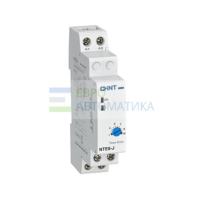 CHINT 587333 Реле времени NTE8-10J (задержка времени выключения) 1-10с, 1 переключающий контакт, AC/DC24 (R)