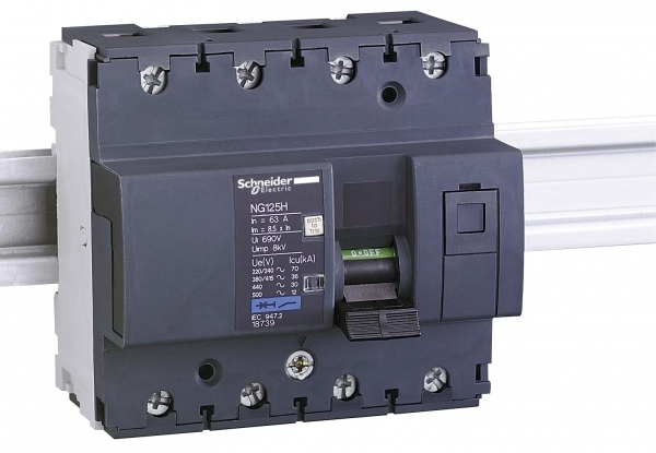 Schneider Electric АВТОМАТИЧЕСКИЙ ВЫКЛ. NG125H 4П 32A C (арт.18736)