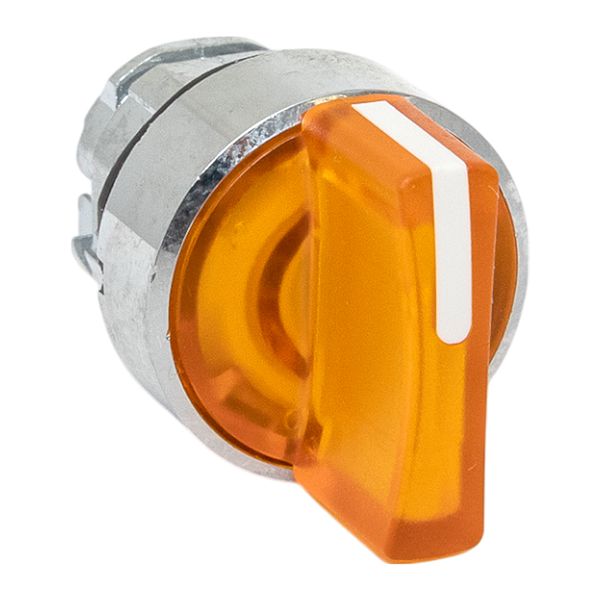 EKF XB4BD3L-Y-65 Исполнительный механизм переключателя ХB4 желтый на 3 положения возвратный без фиксации, с подсветкой с короткой ручко IP65 EKF