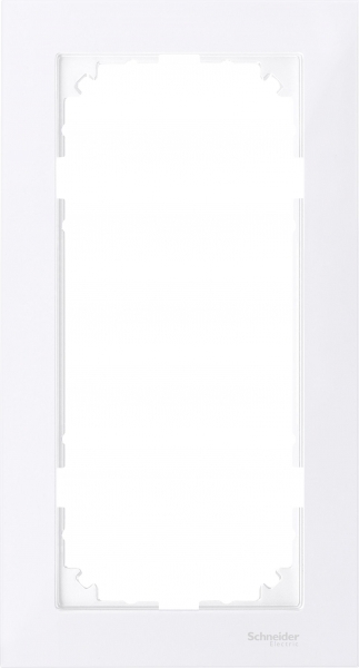 Schneider Electric MTN4025-3625 MERTEN M-Pure РАМКА 2 поста б/перегородки, БРИЛЛИАНТОВЫЙ БЕЛЫЙ, SM