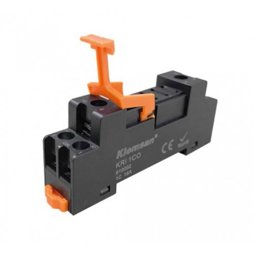 KLEMSAN 820270 KRI 1CO; Монтажная колодка на Дин-Рейку для реле KRI; 1C, 16А