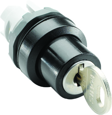 ABB 1SFA611282R1003 Переключатель M2SSK3-103 с ключом 2-х позиционный с возвратом в среднее положение (только корпус) 45# (ключ Ronis 73 дост