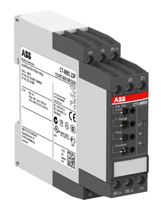 ABB 1SVR740010R3200 Реле времени CT-MBS.22P многофункциональное, 24-240В АС, 24- 48В DC, 0,05..300ч, 2ПК, пружинные клеммы