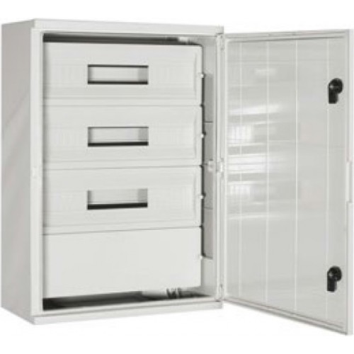 KLEMSAN 690123 Распределительный корпус с прозрачной дверцей и с цоколем - АБС пластик KDOC 3550 IP65 Halogen Free